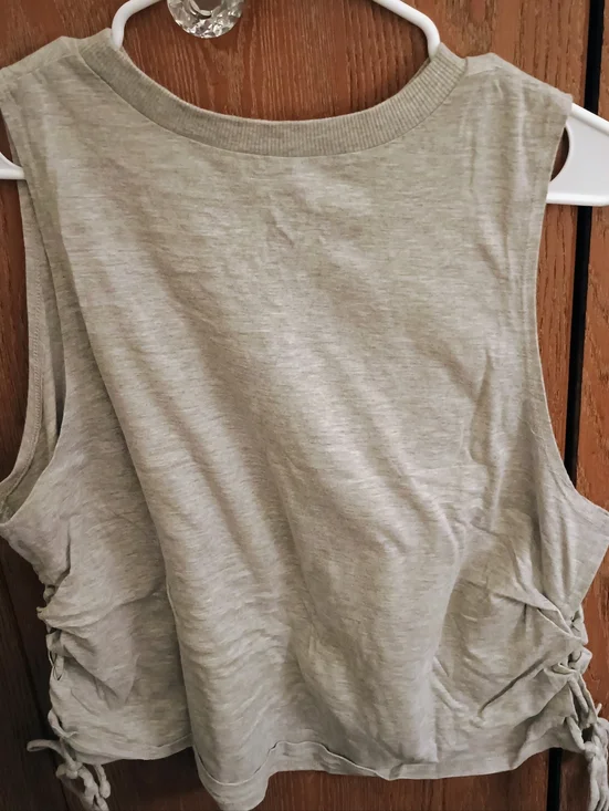 No Boundaries Grey & Bronze Sun Graphic Muscle Tee - Picture 4 of 5